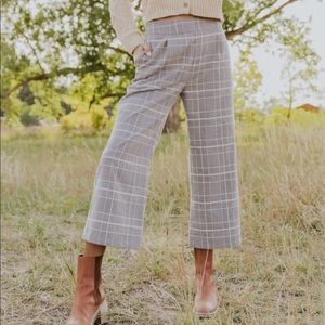 ROOLEE Gypsy Plaid Pant Size L EUC